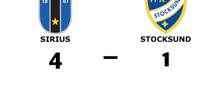 Sirius vann hemma mot Stocksund