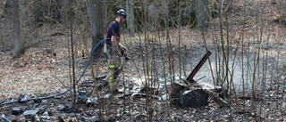 Räddningstjänsten släckte gräsbrand på Händelö