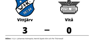 Vittjärv tog kommandot från start mot Vitå