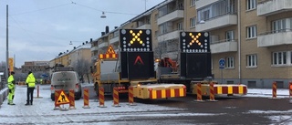 Hållplatser stängda på grund av vattenläcka