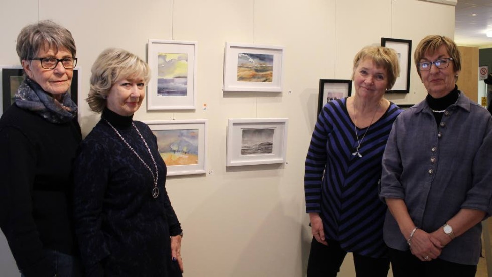 Ställer ut tillsammans för första gången. Mia H Elfgren, Birgitta Aspenstam, Gun Larsson från Norrköping och Marianne Biander från Söderköping är några av konstnärerna.