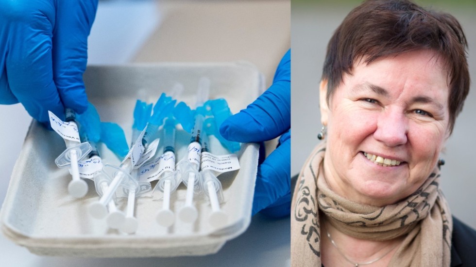 Alla som söker nytt jobb inom kommunens vård och omsorg kommer att få frågan om de är vaccinerade. "Vi ska skydda de äldre och sköra", säger nämndens ordförande Marie-Louise Karlsson (S).