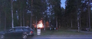 Anlagd brand i båthus