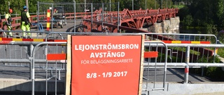 Lejonströmsbron: Avstängningen förlängs – beslut i dag om hur långvarigt det blir