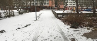 Här blir cykelvägen bilväg    