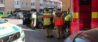 Centrala gatan stängdes av efter trafikolycka