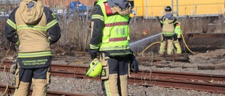 Gräsbrand vid spårområde