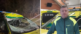 Tomas om mardrömssamtalet – ambulans krockade med älg: "Det kunde ha slutat riktigt, riktigt illa"