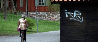 Klottrare har vandaliserat hus