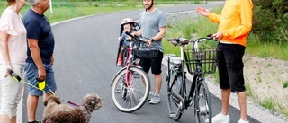 De varnar för en ofärdig cykelbana