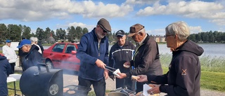 Välbesökt grillfest vid Nyborgstjärn