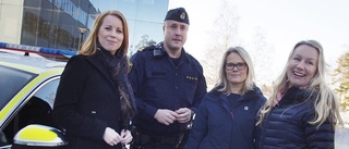 Annie Lööf (C) besökte Strängnäspolisen