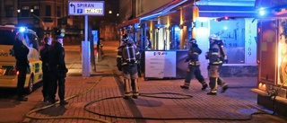 Hotell utrymt efter brand