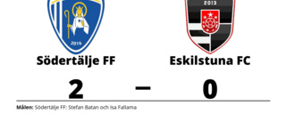 Förlust för Eskilstuna FC borta mot Södertälje FF