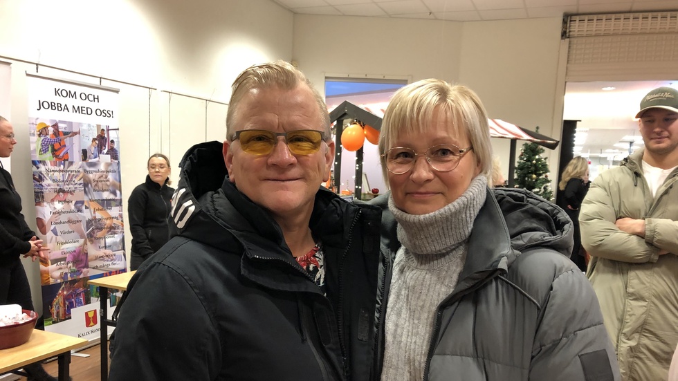 Magnus Ohlsson och Anneli Wanstål var några av besökarna på hemvändareventet i Kalix.