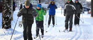 Fullt ös i snöfyllda spår