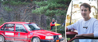 Gotländska rallytalangen tvingades bryta – tappade totalledningen