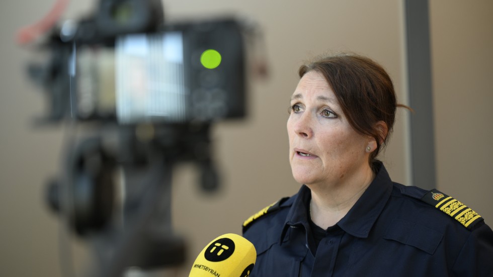 Petra Stenkula, polisområdeschef i Malmö, träffade journalister dagen efter de våldsamma upploppen i bland annat stadsdelen Rosengård.