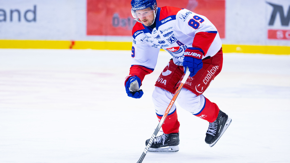 Oskarshamn, här representerat av Patrik Karlkvist, har det tungt i SHL. Arkivbild.