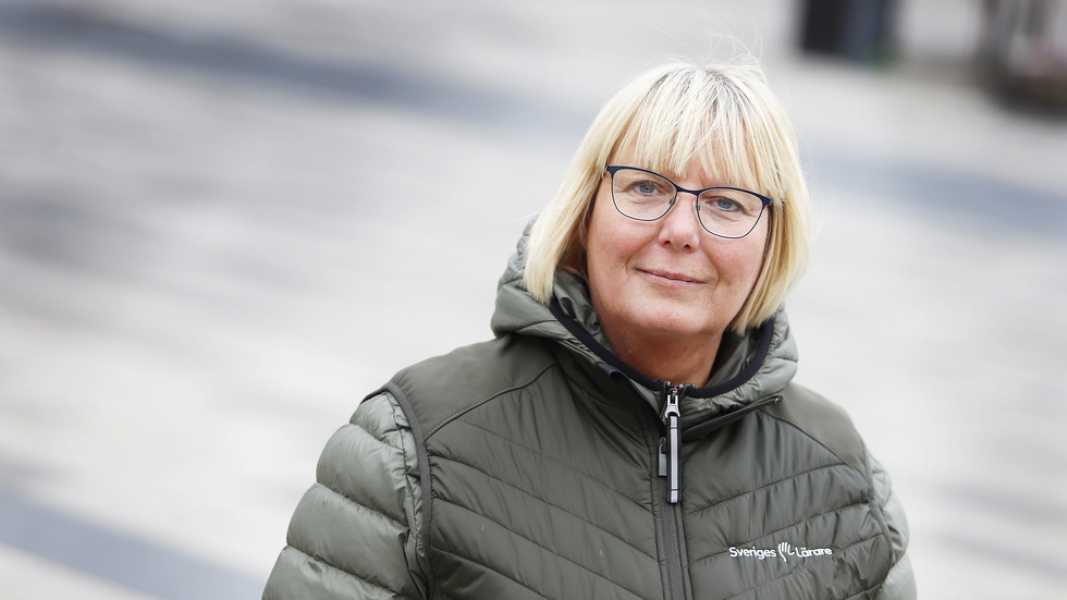 "Personalens arbetsmiljösituation är ohållbar", säger Cecilia Rahbek Nöhr, ordförande för Sveriges Lärare i Eskilstuna om problemen på Slagstaskolan.