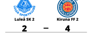 Seger för Kiruna FF 2 på bortaplan mot Luleå SK 2