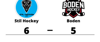 Stil Hockey vann mot Boden i förlängningen