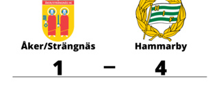 Åker/Strängnäs förlorade hemma mot Hammarby