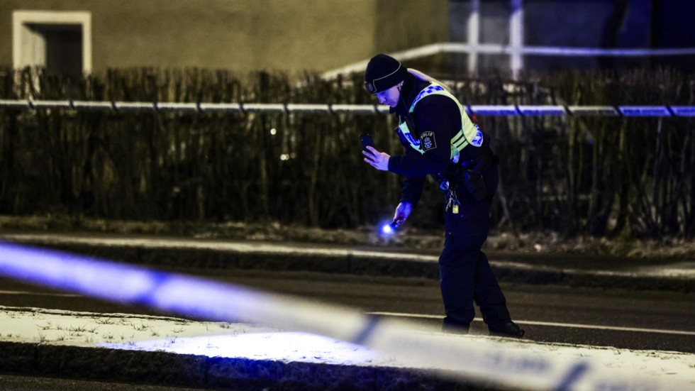 En man i 30-årsåldern skottskadades i Linköping i onsdags.