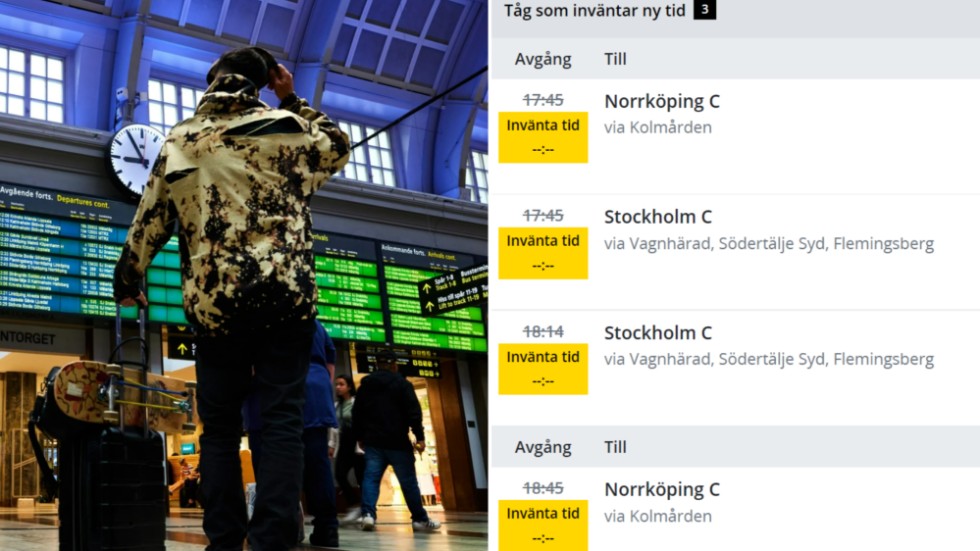 Under onsdagskvällen var det tågstopp i Sörmland på grund av störningarna i Trafikverkets telefoni.