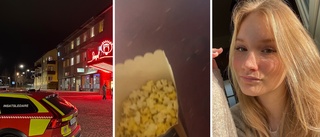 TV: Här utrymmer Alma bion när popcornmaskinen började brinna: "Det var så svårt att andas"