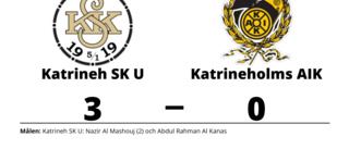 Seger för Katrineh SK U i tidiga toppmatchen mot Katrineholms AIK