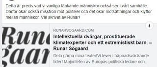 "Jag är ingen klimatförnekare"