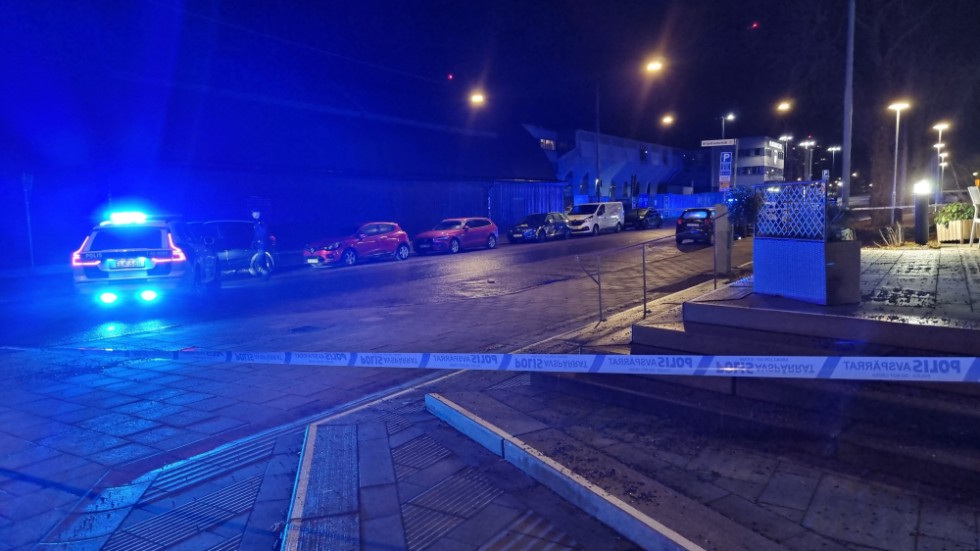 Här på Ektorpsgatan i Norrköping detonerade bomben den 21 februari i år.