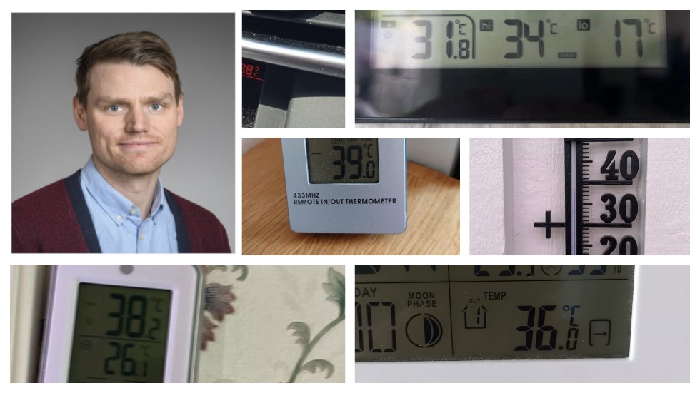 Forskaren Christofer Åström: "Folk som är friska och pigga har ganska låg grundrisk, men folk som är sjuka och särskilt sårbara drabbas ganska hårt när de utsätts för extrema temperaturer."