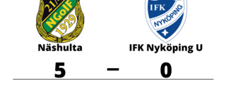 Näshulta utklassade IFK Nyköping U på hemmaplan