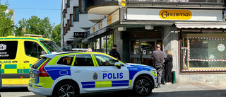 Två anhållna för tumultartade rånet – stor polisinsats