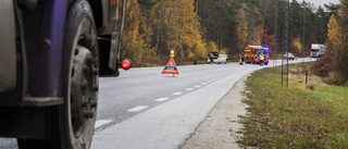 Bilbrand på Visbyleden - som fick spärras av