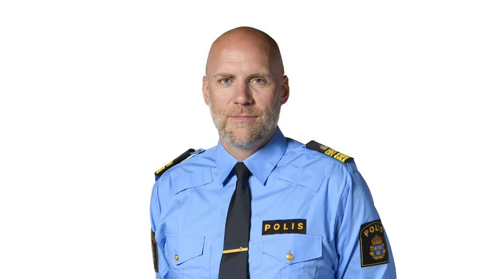 Tobias Lövström, chef för polisområde Globen.