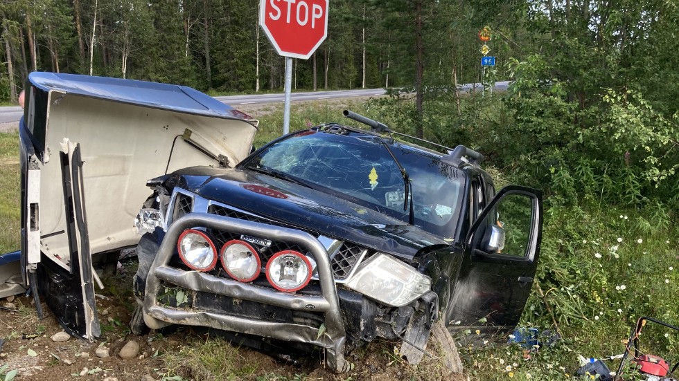 En olycka inträffade på väg 95 på söndagen.