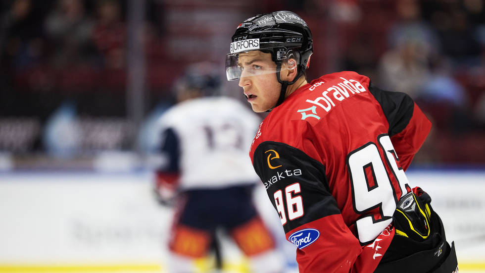 Försvararen Oskar Lindgren fick göra SHL-debut för Malmö mot Linköping efter att ha lånats in från Vimmerby i hockeyettan.