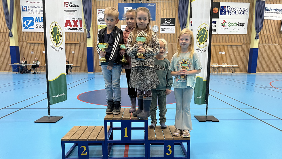 Prispallen för flickor och pojkar 6. Ettor: Alexander Rosendahl, Amanda Andersson och Lovisa von Greiff. Treor: Ted Björkgren och Caisa Gustafsson. Fattas gör tvåan Magne Vikström.