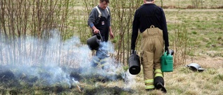 Gräsbrand i Svensbyn