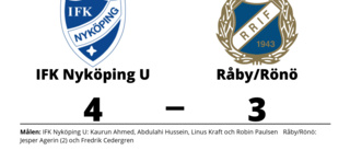 IFK Nyköping U vann hemma mot Råby/Rönö