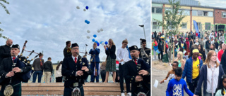 Här nyinvigs Engelska skolan – med extravagans: ✓Säckpipeband ✓Konfetti ✓Elevparad ✓"Firar mångfalden"