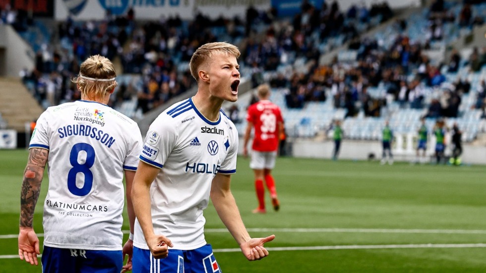 Andri Gudjohnsen gjorde sitt första mål i allsvenskan senast mot Kalmar FF.