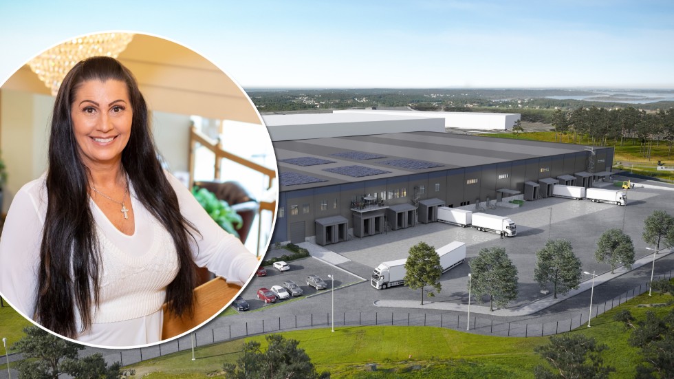 Så här är det tänkt att den nya logistiklokalen som Sellpy ska hyra i Rosersberg kommer att se ut. Annika Persson är ägare och vd på Kilenkrysset Sweden AB.