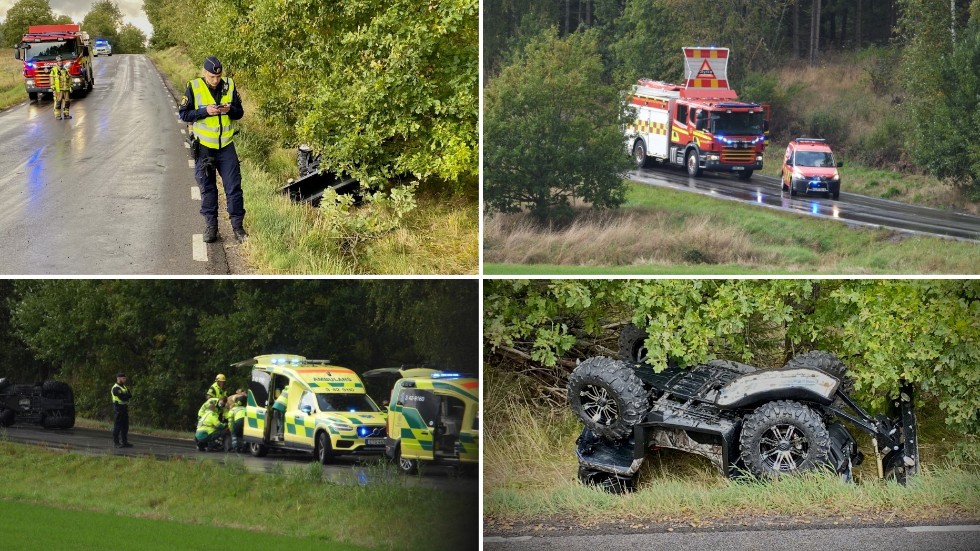 Olyckan inträffade utanför Tåby på tisdagseftermiddagen.
