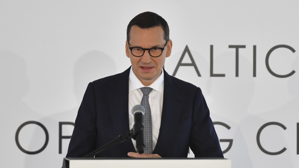 Polens premiärminister Mateusz Morawiecki. Arkivbild.