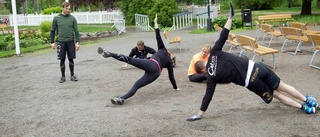 Regn inget hinder för Crossfit-motionärer