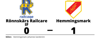 Förlust för Rönnskärs Railcare IF hemma mot Hemmingsmark